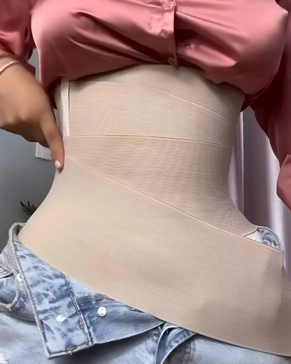 Cinta modeladora de cintura com suporte abdominal. 