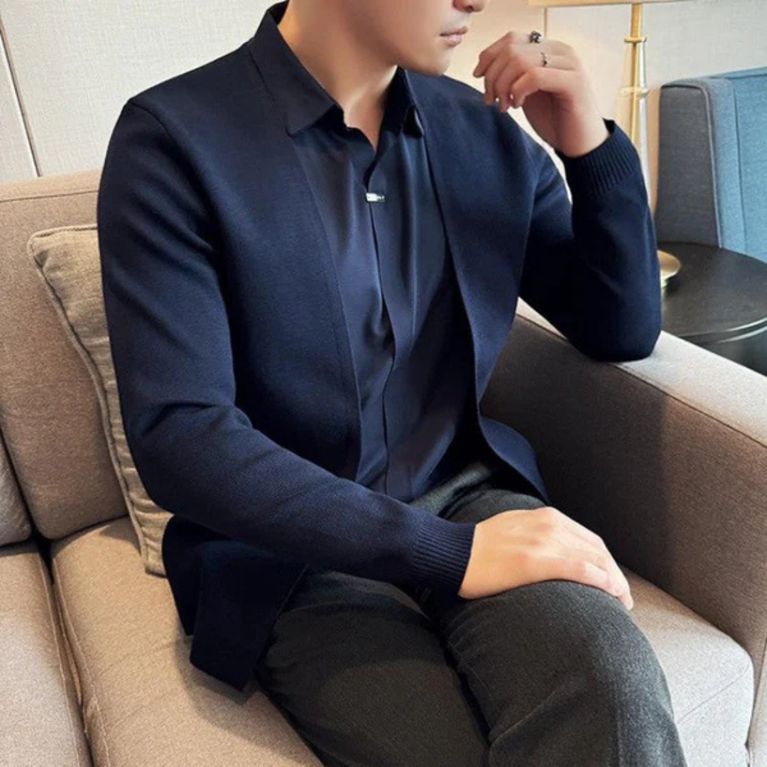 Casaco Moderno de Duas Peças Falso para Homem 