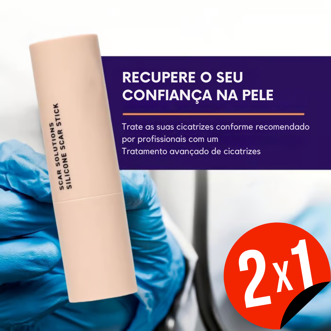 Barra de silicone para hidratar a pele e tratar cicatrizes (OFERTA 2 POR 1)