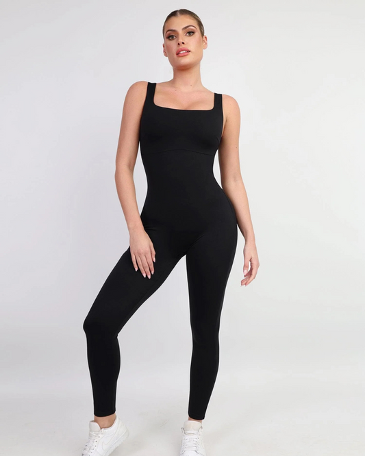 Body modelador feminino com decote quadrado 