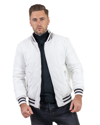 Casaco para homem com design acolchoado moderno