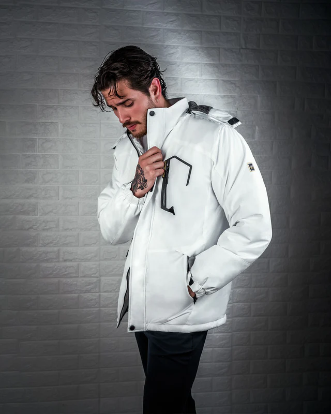 Casaco de Inverno para Homem com Forro Interior Quente