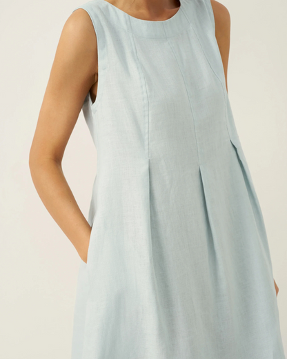 Vestido casual com bolsos laterais para mulher