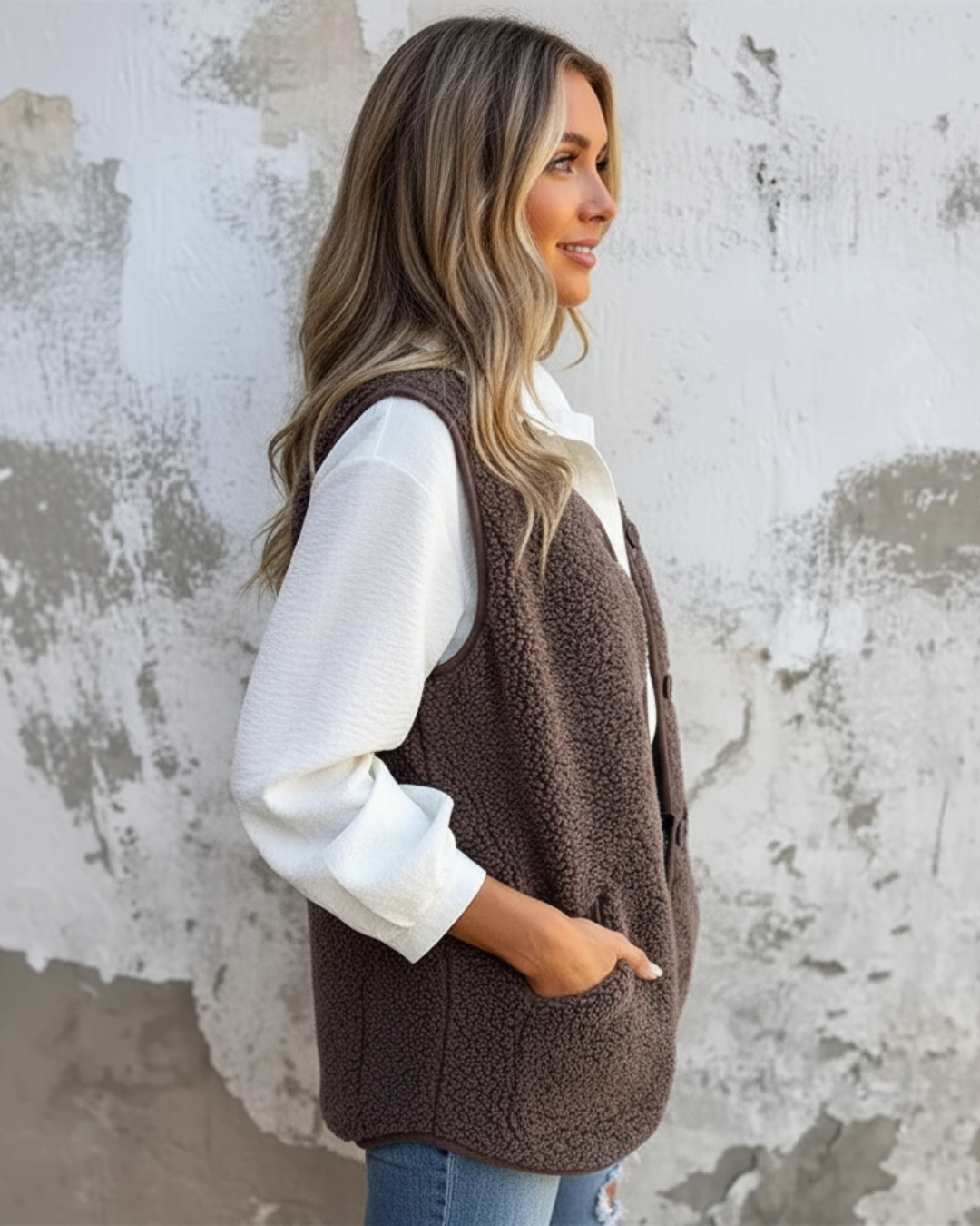 Rabo de cavalo acolchoado para mulher