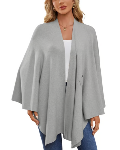 Camisola de inverno com decote em V 