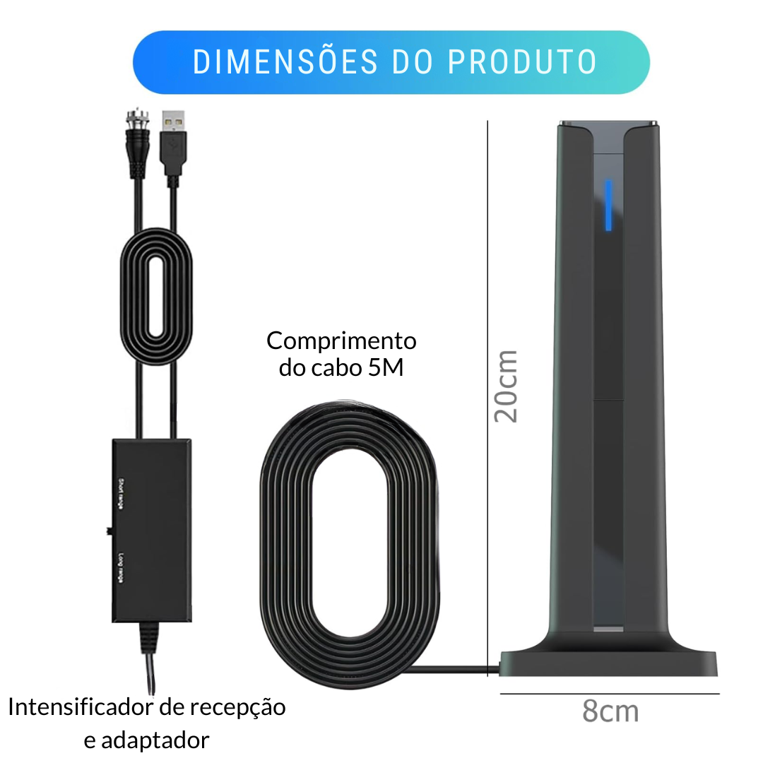 Antena digital de acesso gratuito e com alta definição