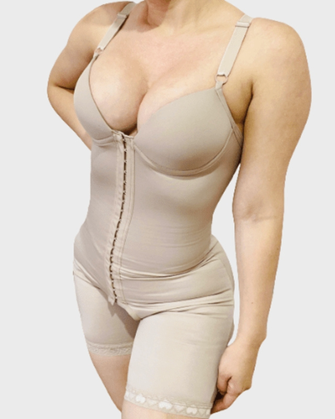 Body de alta compressão com copa e alças ajustáveis 