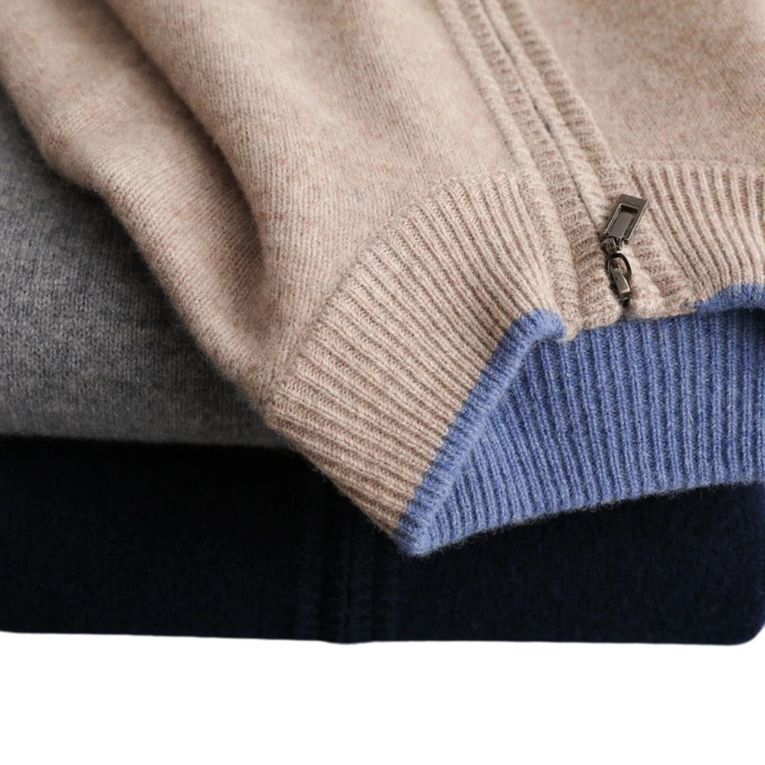 Casaco Malha com Data de Corrida Elegante para Homem 