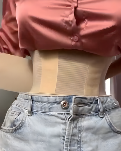 Cinta modeladora de cintura com suporte abdominal. 