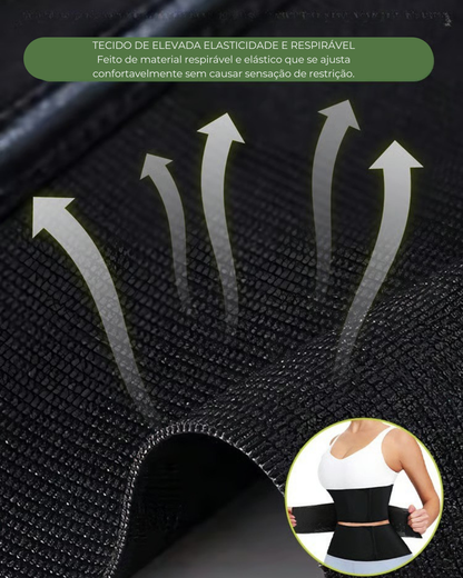 Cinto de compressão e suporte para desempenho e conforto.