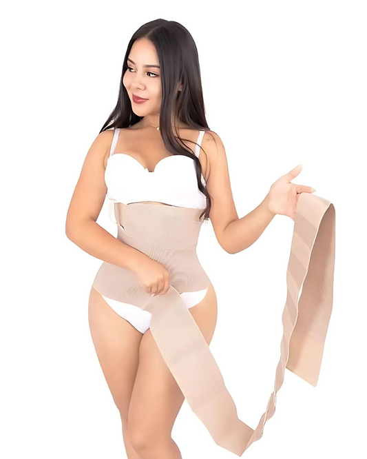 Cinta modeladora de cintura com suporte abdominal. 