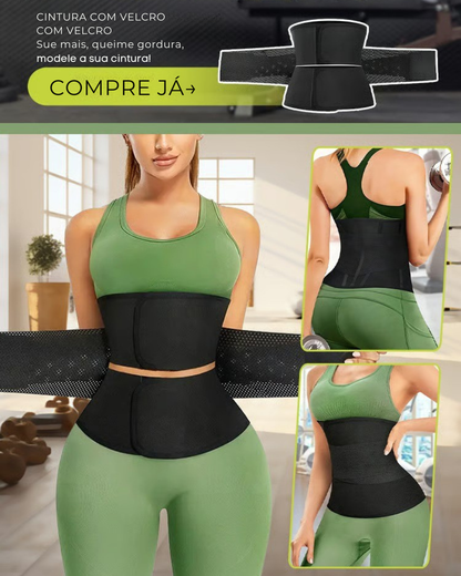 Cinto de compressão e suporte para desempenho e conforto.