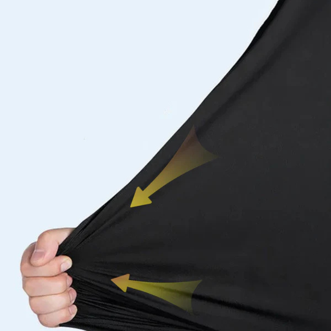 Camisola de malha com interior em algodão elástico térmico para homem 