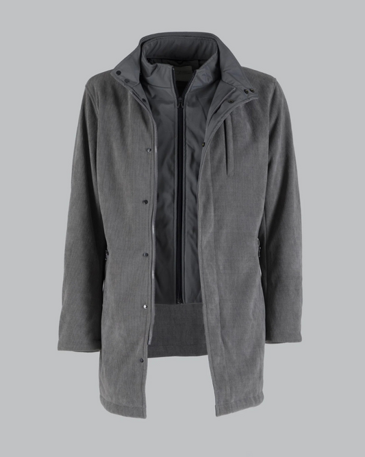 Casaco Bombazina com forro acolchoado e casaco para corrida 