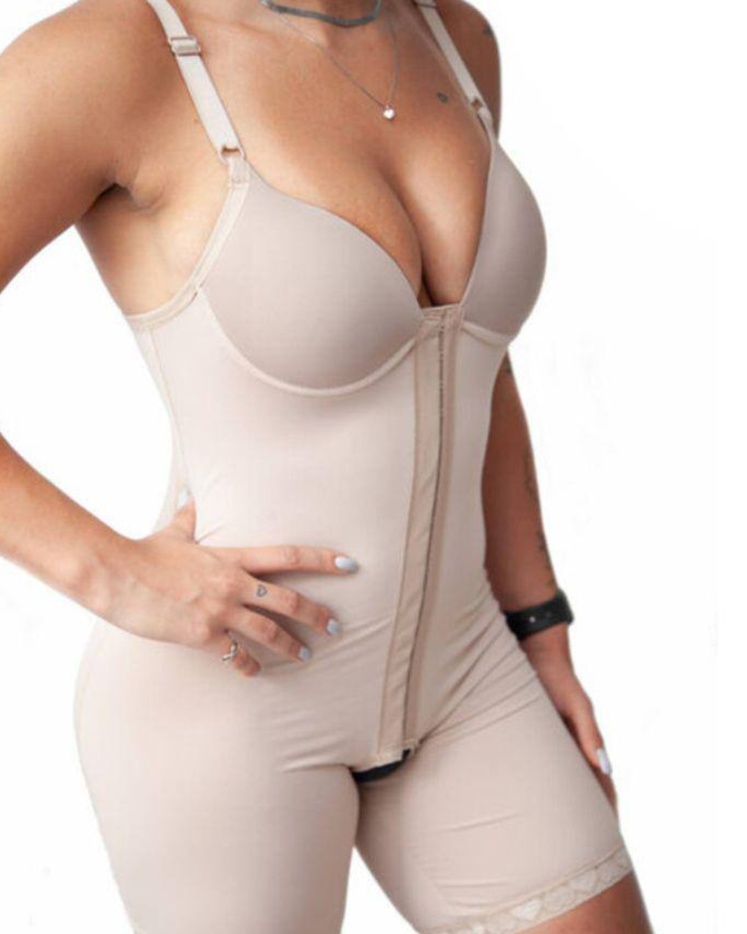 Body de alta compressão com copa e alças ajustáveis 