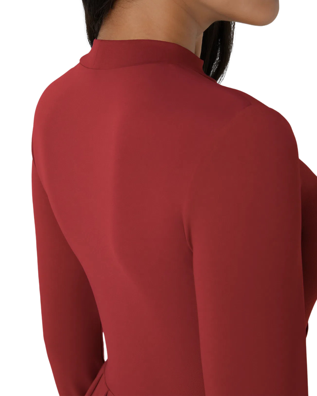 Vestido maxi plissado e elegante com decote alto e alças para mulher 