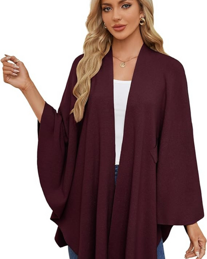 Camisola de inverno com decote em V 