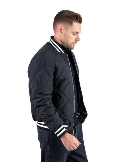 Casaco para homem com design acolchoado moderno