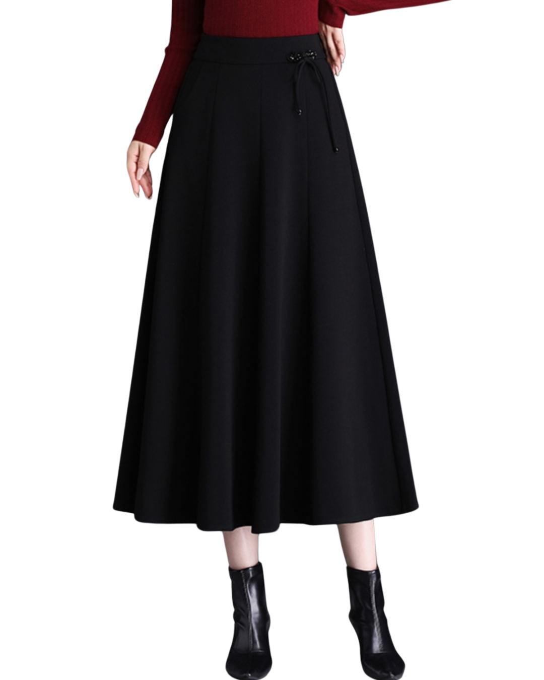 Vestido comprido para menina com 8 folhos. 